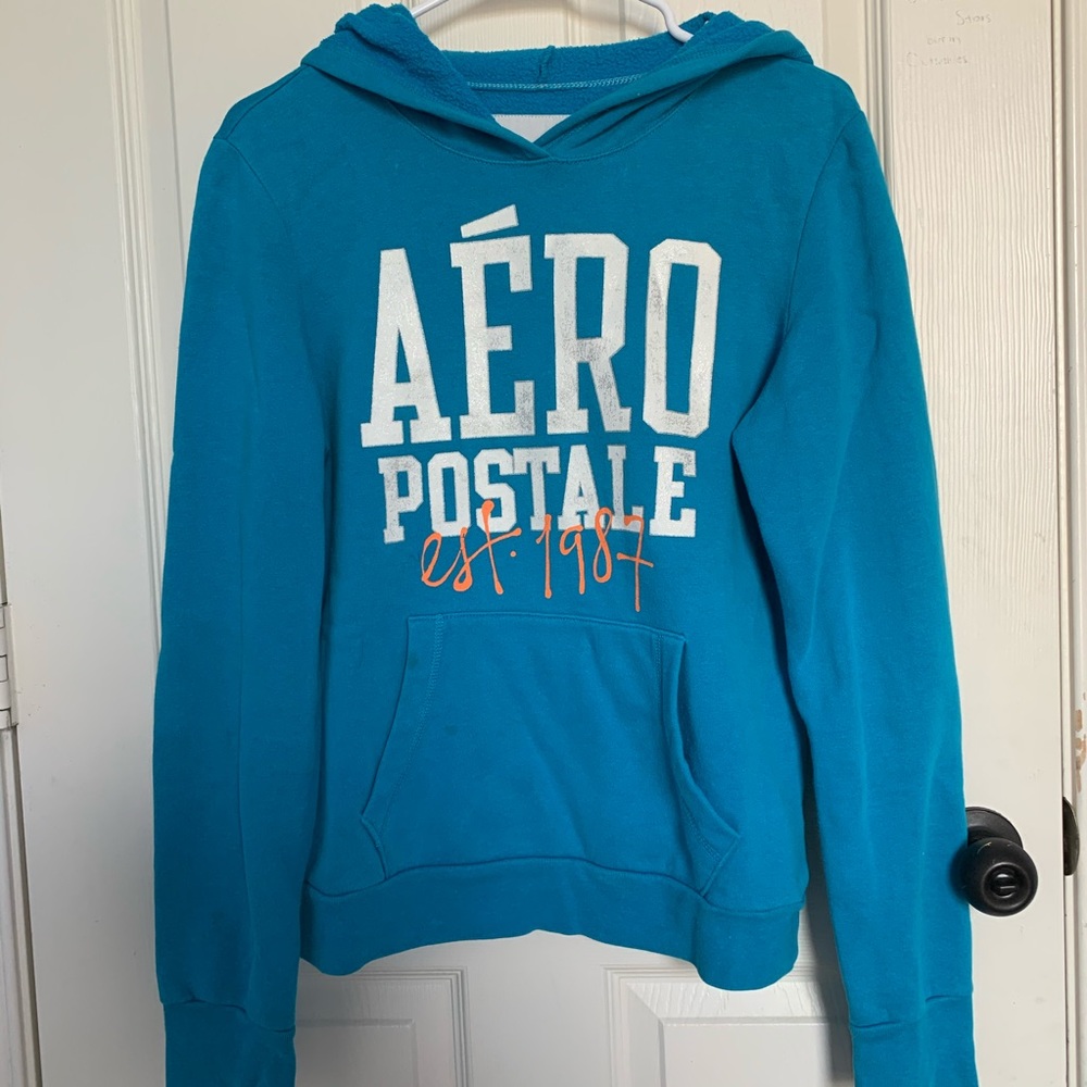 Aeropostale sky blue sweatshirt